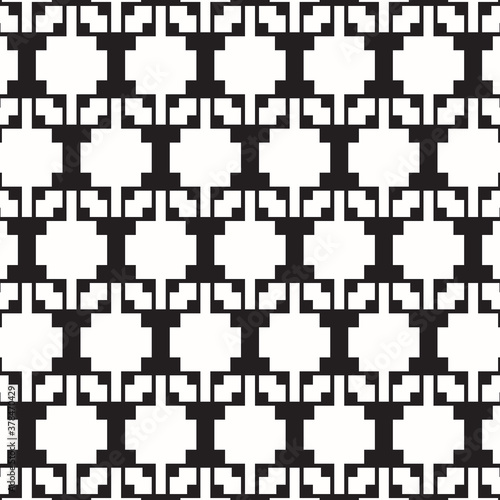 Abstract black geometric of rectangle and square pattern on white background.