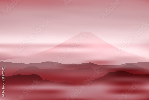 富士山 風景 年賀状 背景