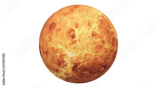Fotografia Venus planet white background isolated