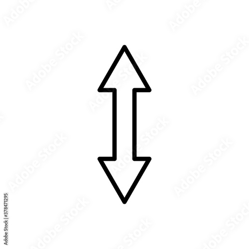 Free Download Two-way, arrow, go, up, down line icon. Design template vector - GFXLoad