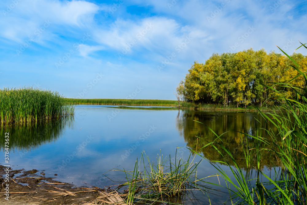 Landscape images on the Uса river