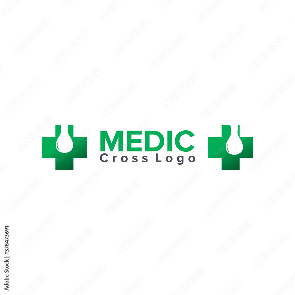 Illustration Vector Graphic of Green Cross Logo. Perfect to use for Medical Logo Illustration Vector Graphic of Green Cross Logo. Perfect to use for Medical Logo
