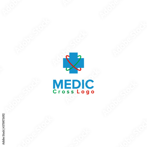 Illustration Vector Graphic of Blue Cross Logo. Perfect to use for Medical Logo