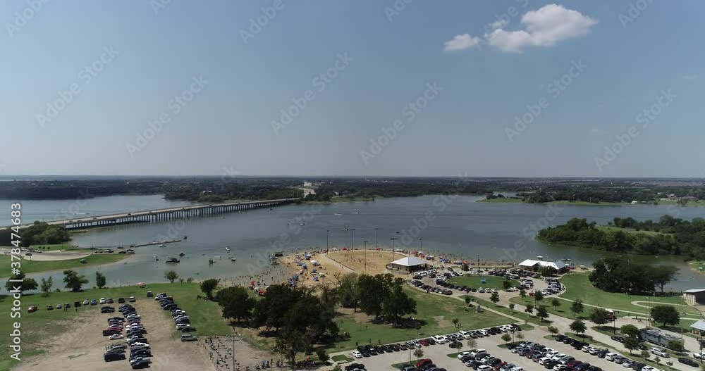 Aerial video of Little Elm Park in Little Elm Texas on lake Lewisville. Aerial video of Little Elm Park in Little Elm Texas on lake Lewisville.