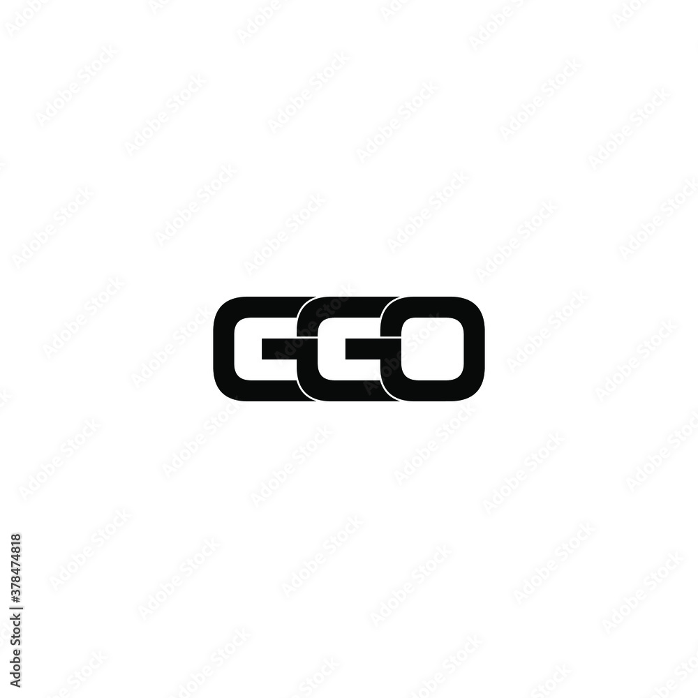 ggo letter original monogram logo design ggo letter original monogram logo design