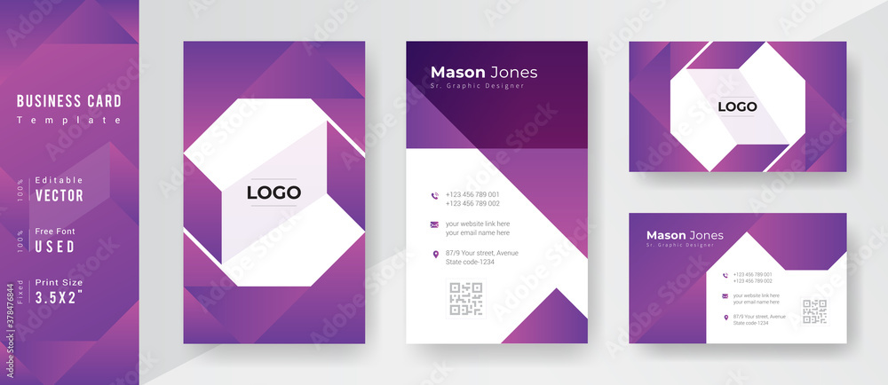 Creative Professional business card Template. Creative Professional business card Template.