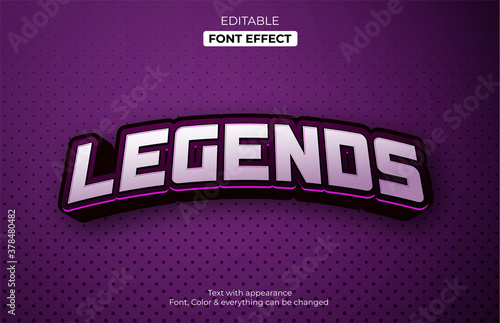 Gaming esport style text effect, Editable text effect