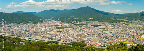 山頂から眺める福岡の市街地