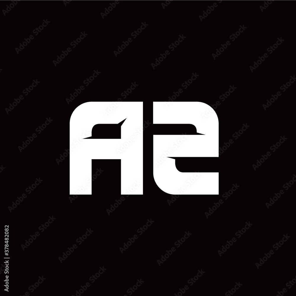 Obraz premium A Z letter monogram style initial logo template