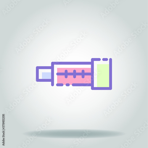 tele lens colorful icon
