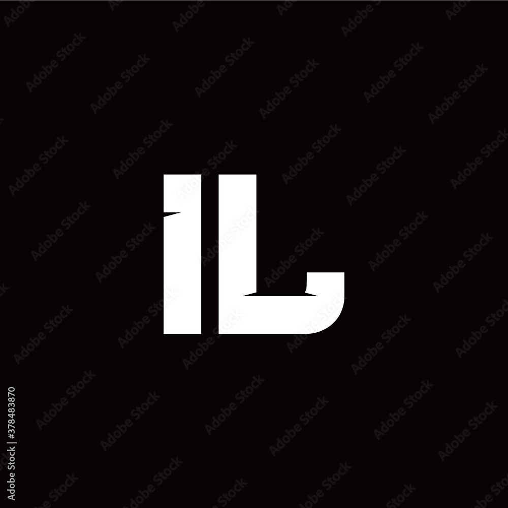 I L letter monogram style initial logo template I L letter monogram style initial logo template