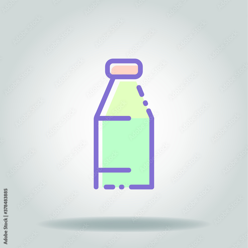 milk colorful icon milk colorful icon