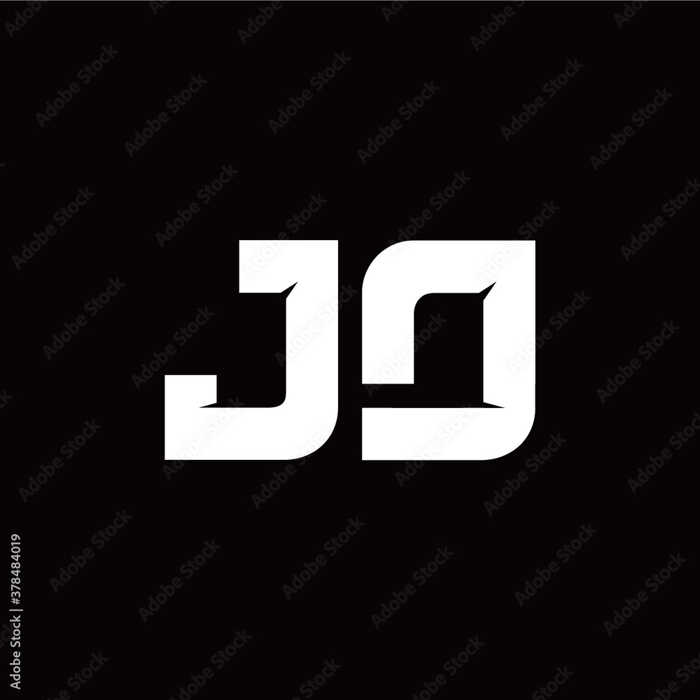 J D letter monogram style initial logo template J D letter monogram style initial logo template