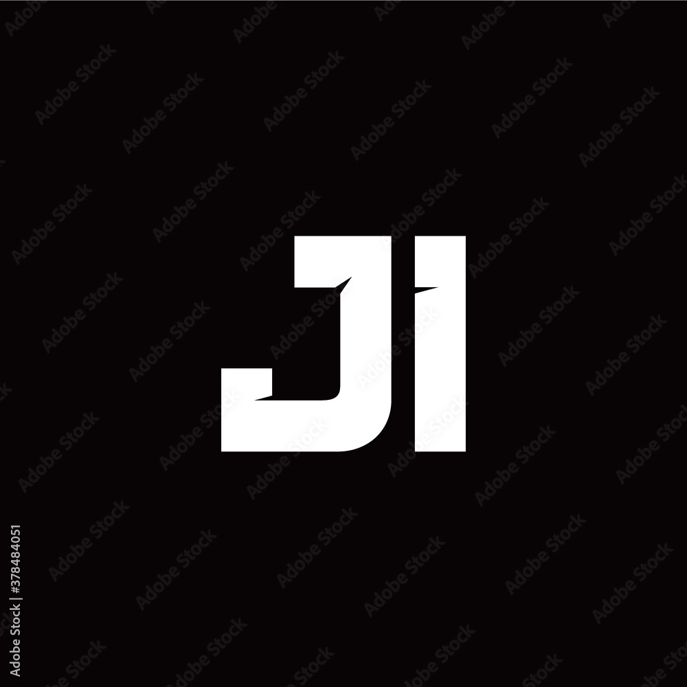J I letter monogram style initial logo template J I letter monogram style initial logo template