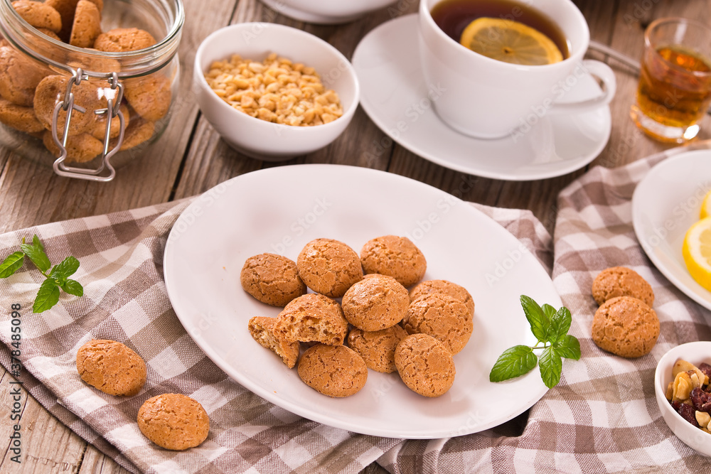 Amaretti cookies. Amaretti cookies.