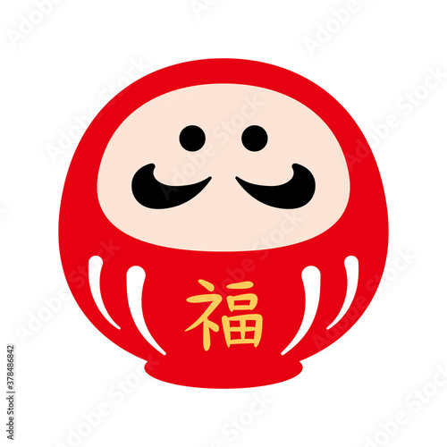 だるま　年賀状素材　アイコン