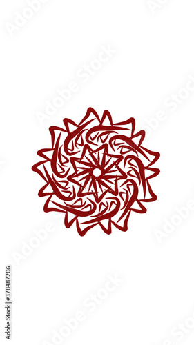 flower mandala. This design is very suitable for wall decoration, symbols and others