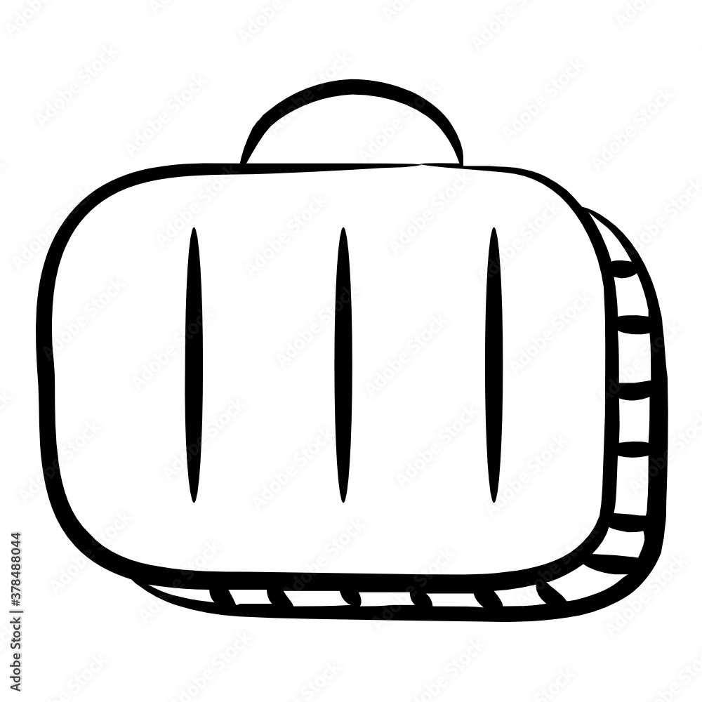 Obraz premium Portfolio icon design, trendy vector of business bag 