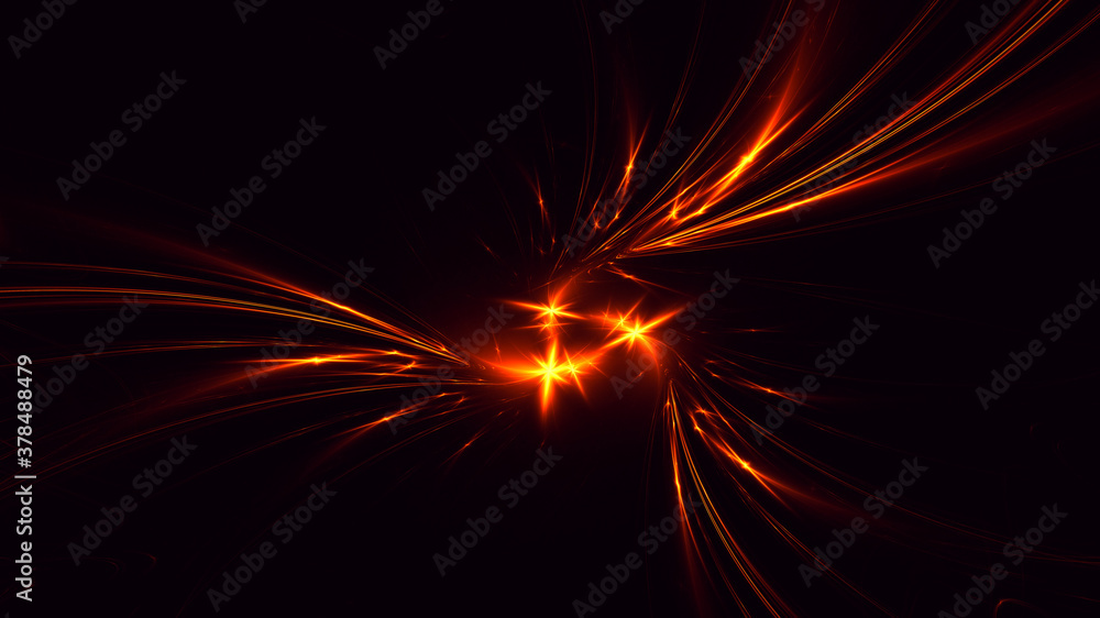 3D rendering abstract multicolor fractal light background 3D rendering abstract multicolor fractal light background