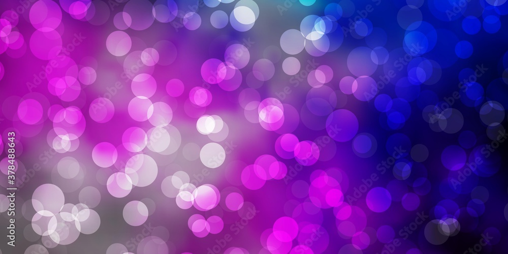 Light Pink, Blue vector texture with circles. Illustration with set of shining colorful abstract spheres. Pattern for business ads. Light Pink, Blue vector texture with circles. Illustration with set of shining colorful abstract spheres. Pattern for business ads.
