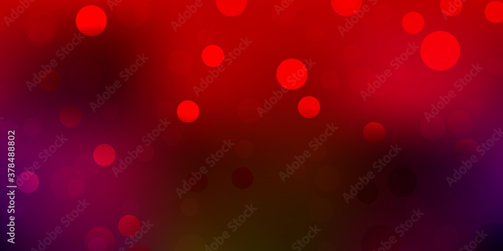 Dark pink, yellow vector template with circles. Dark pink, yellow vector template with circles.