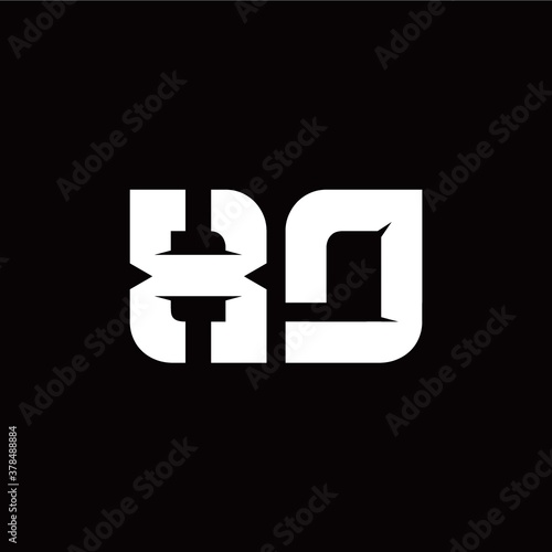 X D letter monogram style initial logo template