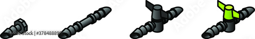 Domestic poly pipe irrigation / reticulation accessories / parts. 9mm plug, join, and inline taps.