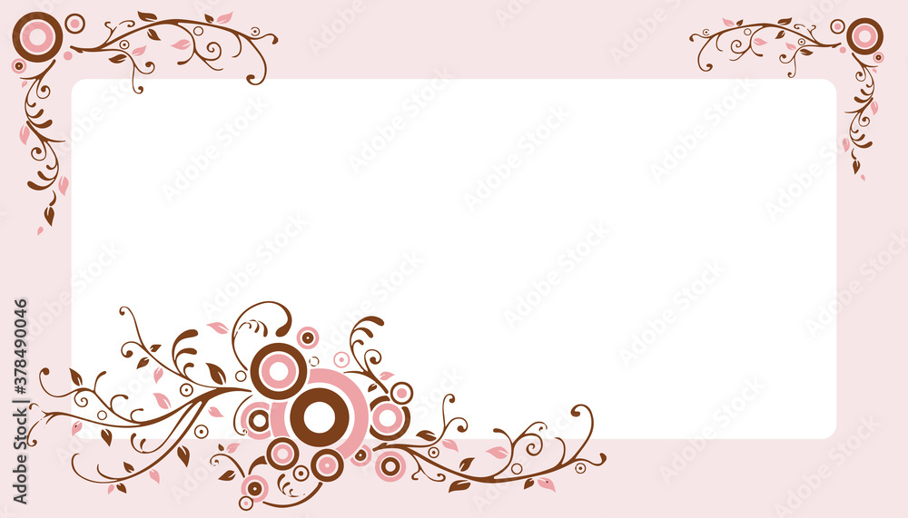vector illustration of romantic template
