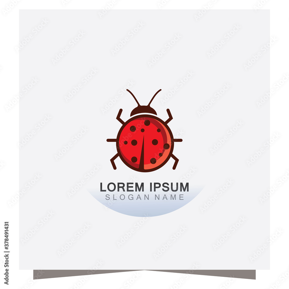 Lady bug animal beautiful vector illustration icon design template Lady bug animal beautiful vector illustration icon design template