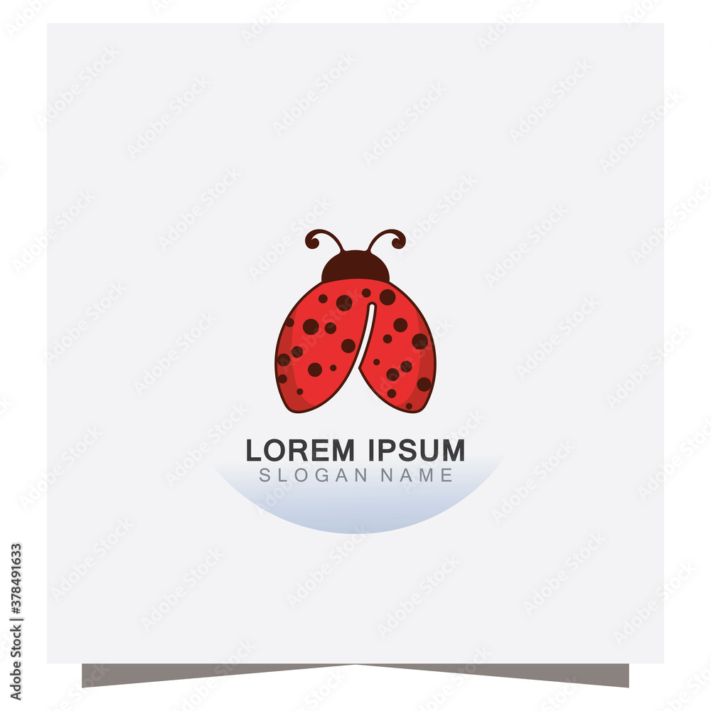 Lady bug animal beautiful vector illustration icon design template Lady bug animal beautiful vector illustration icon design template