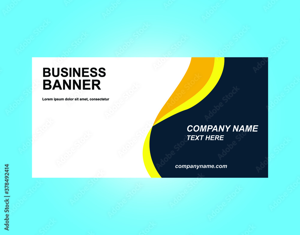 Bussiness Benner design template Cool and Good for Your Company