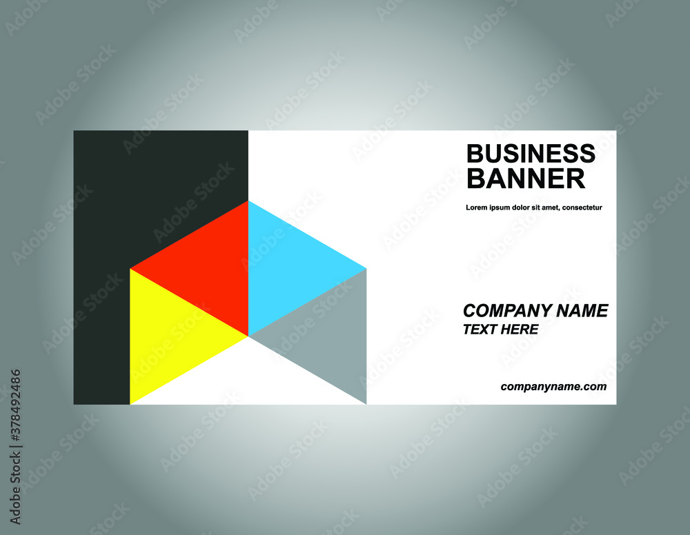 Bussiness Benner design template Cool and Good for Your Company