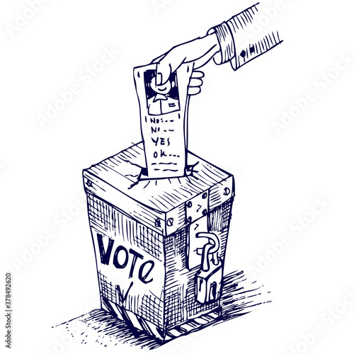 vote, doodle vector