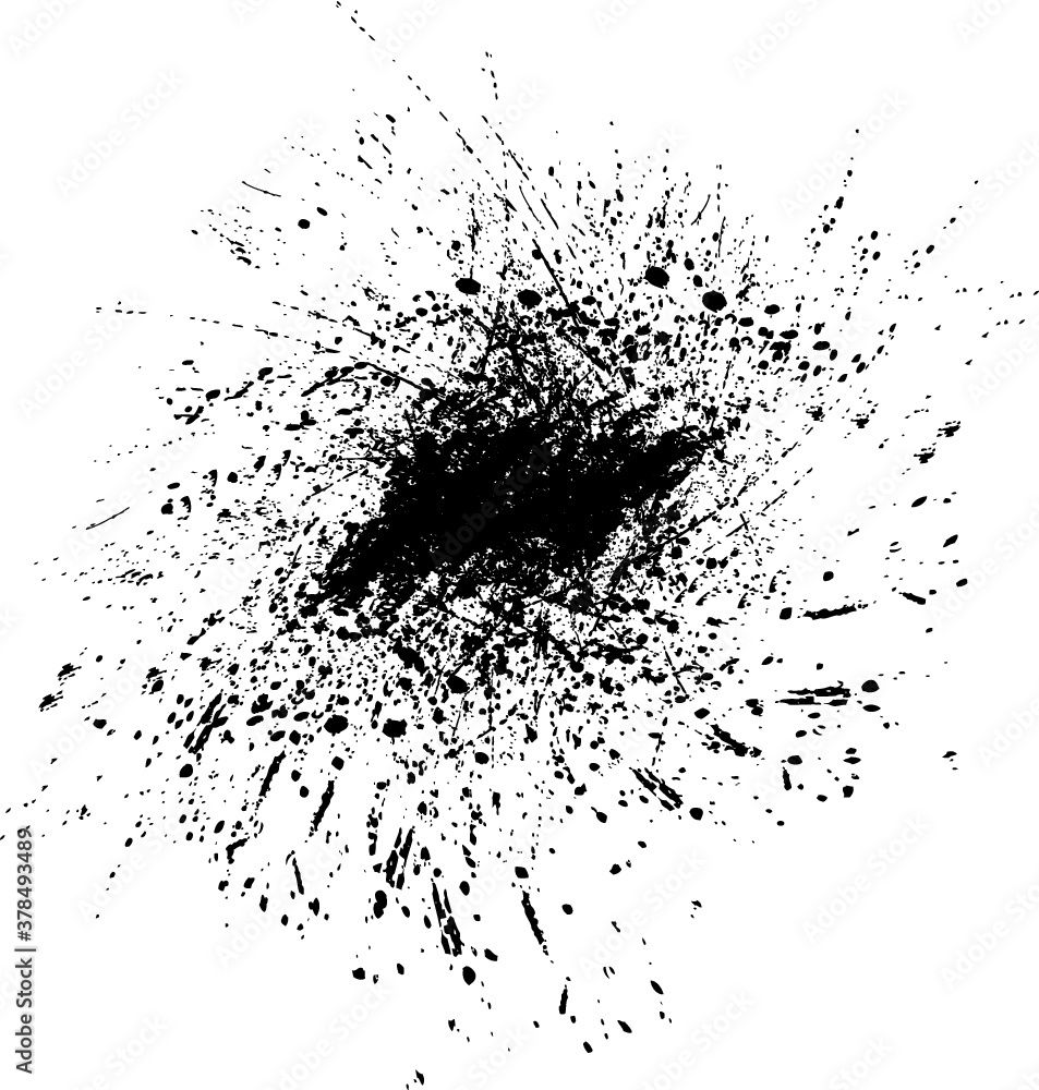 Ink Splash Background . Black Paint Splattered Shape . Grunge texture vector Ink Splash Background . Black Paint Splattered Shape . Grunge texture vector