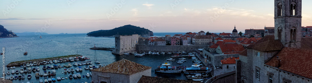 Fototapeta premium Puerto Dubrovnik Panorama