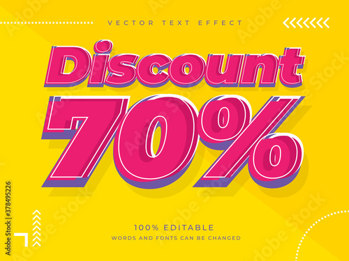 Discount Sale Text Effect