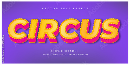 Circus Style Text Effect