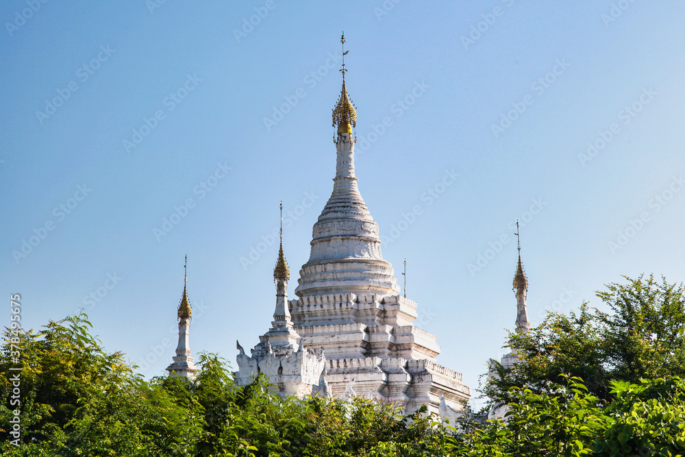 Fototapeta premium Ruins of the ancient kingdom of Ava Amarapura in Mandalay state Myanmar, Burma