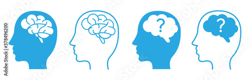 Human brain. Isolated vector icon