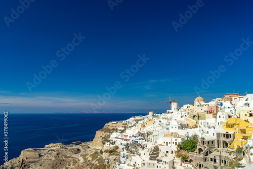 View of Oia on the island of Santorini