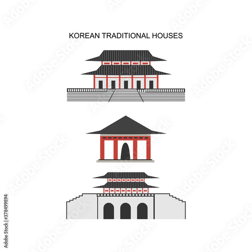 Korean traditional house. G...