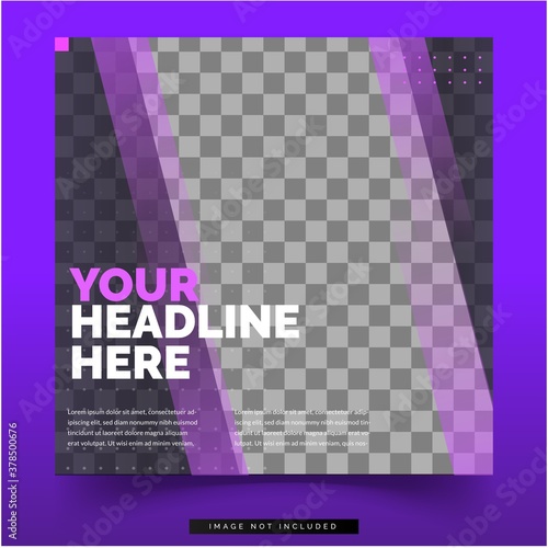 social media post template