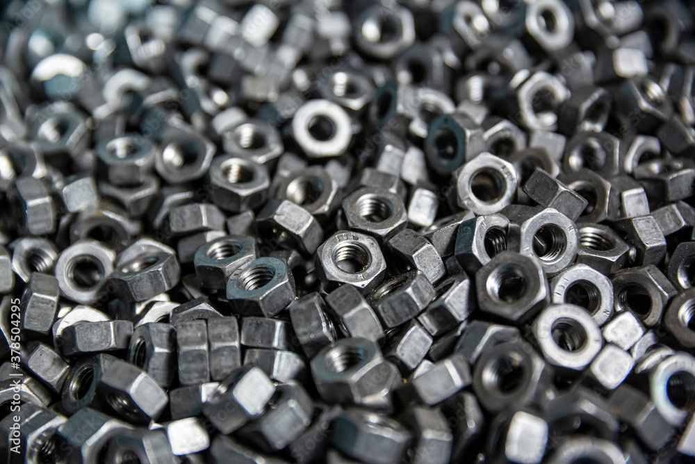 Stainless Steel Nuts. Bolt and Nut in metal.. Stainless Steel Nuts. Bolt and Nut in metal..