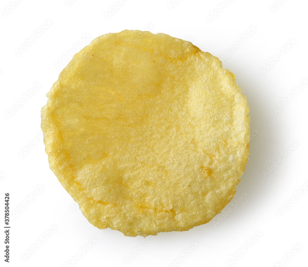 potato chip on white background potato chip on white background