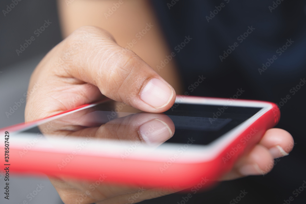 Young woman using smartphone. Online Dating, Text Messaging, Telephone, Technology, Human Hand, Adult Young woman using smartphone. Online Dating, Text Messaging, Telephone, Technology, Human Hand, Adult