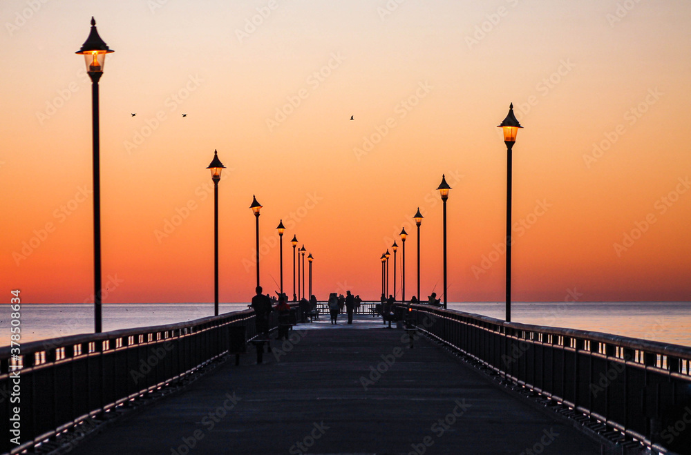 Dawn at the pier