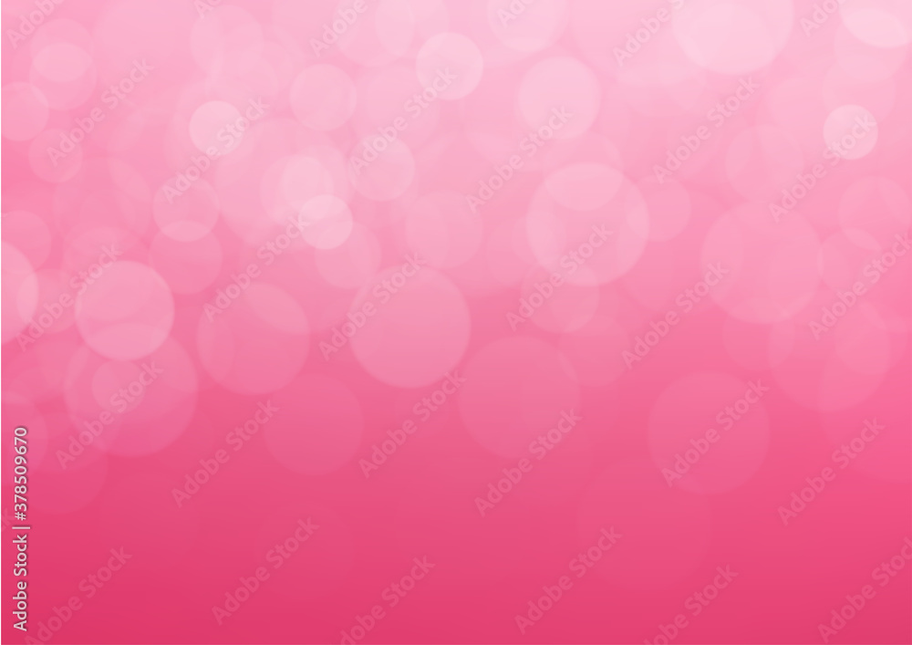 Pink bokeh abstract vector background