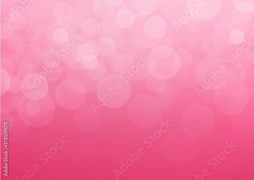 Pink bokeh abstract vector background