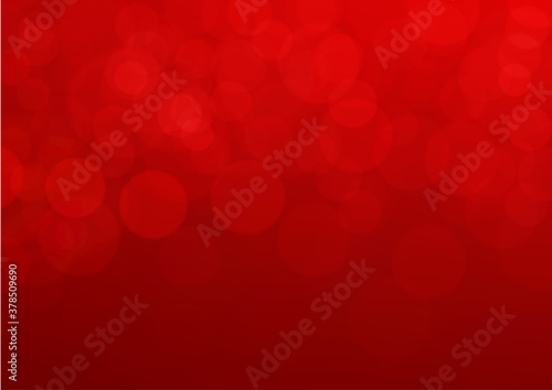 Red bokeh abstract vector background