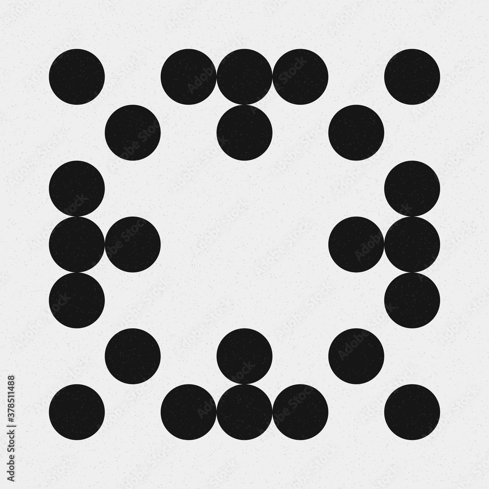 Abstract Cross Pattern Dots Logo generative computational art illustration Abstract Cross Pattern Dots Logo generative computational art illustration